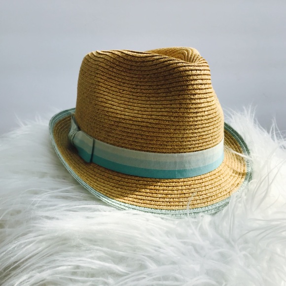accessories aqua light blue fedora poshmark